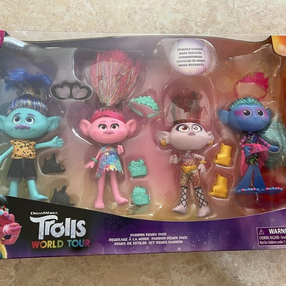 Trolls Vinyl Fashion Remix Pack TROLLS Sealed Box! NEW SHIPOUT FAST - Picture 7 of 15